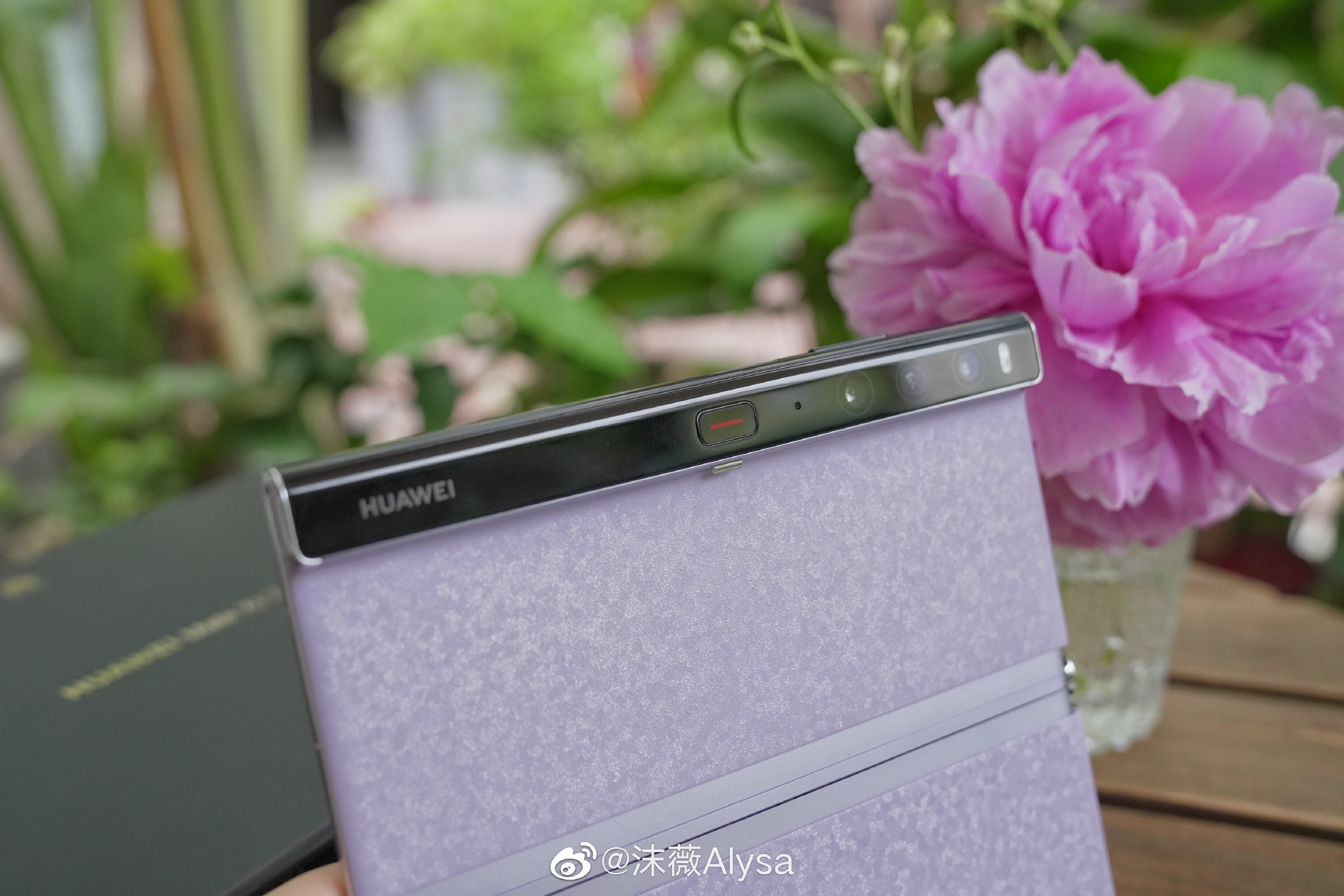 华为matexs2霜紫梦幻配色爱了ps