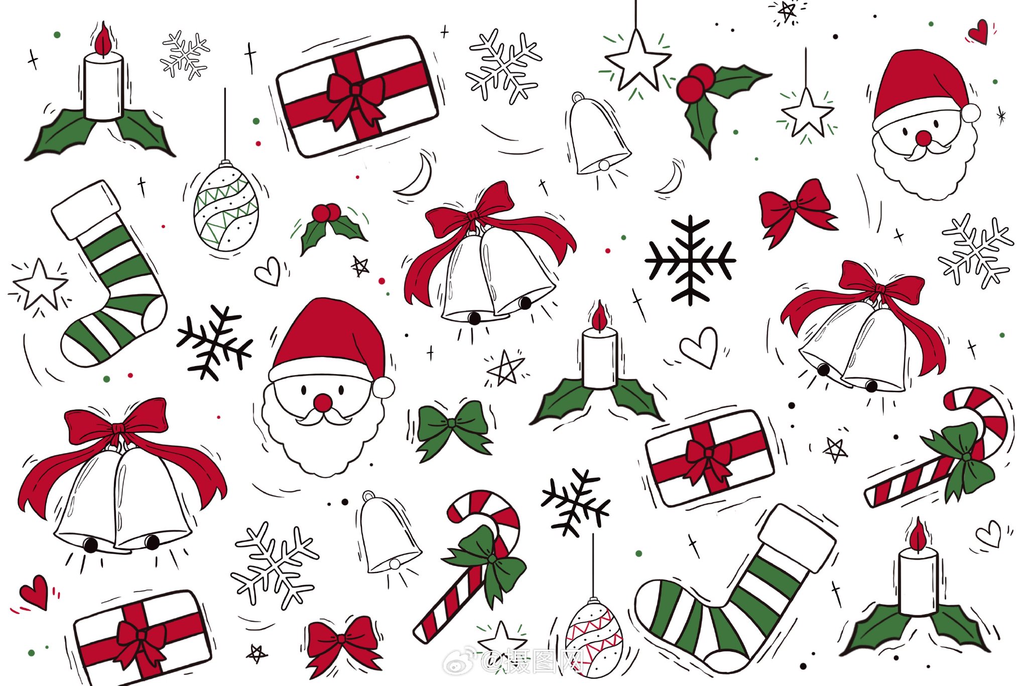 圣诞节🎅🏻🦌 | 可爱卡通风免抠素材 版权素材by