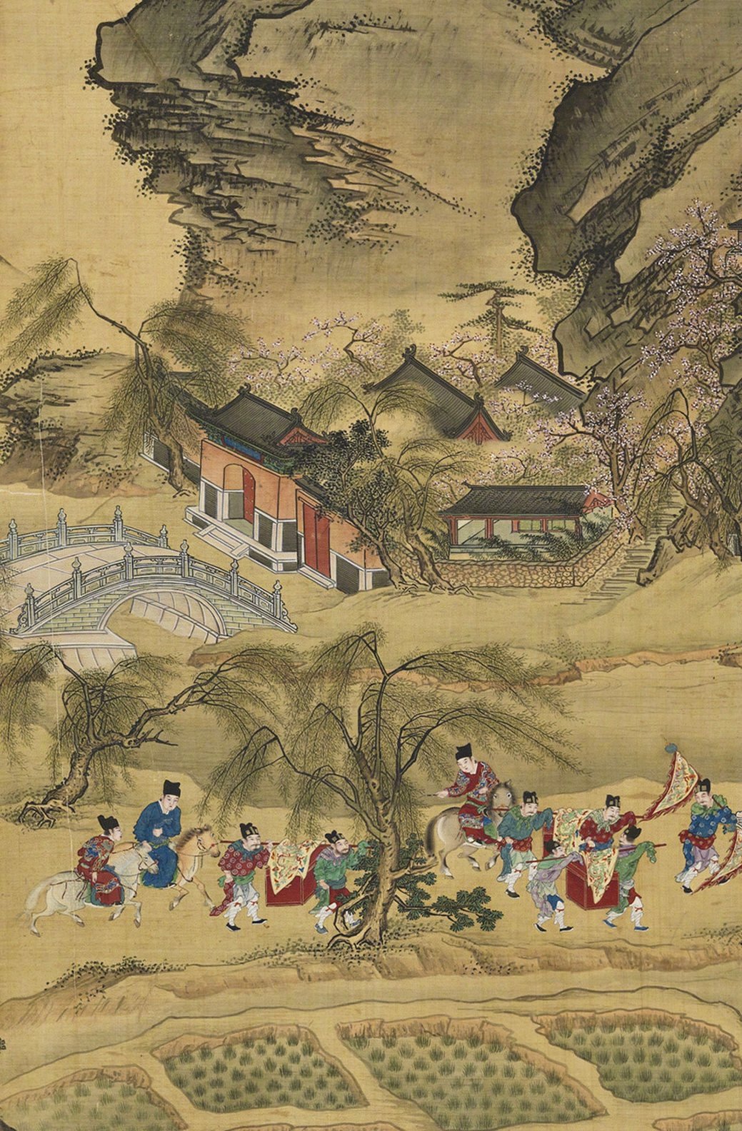 明朝《入跸图》,长度超过30米,所绘人物众多,场面宏伟