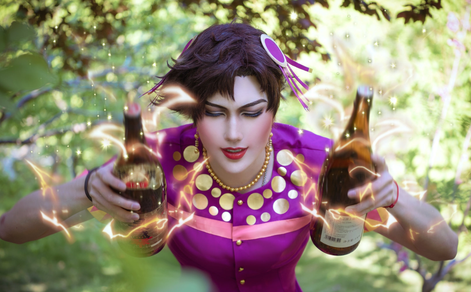 jojo的奇妙冒险cos龙舌兰姑娘乔瑟夫打翻品如的衣柜