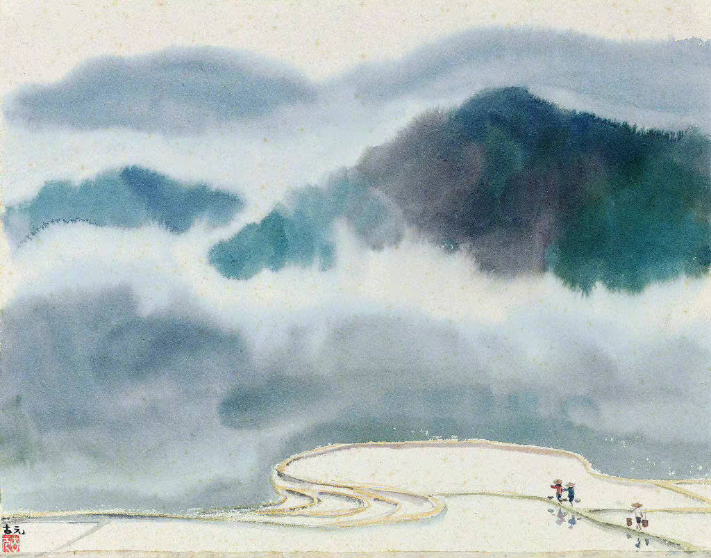 “舟行碧波上，人在画中游” 古元__财经头条