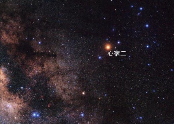 在我国古代的星象学排位中,心宿二是东方苍龙七宿(西方称之为天蝎座)