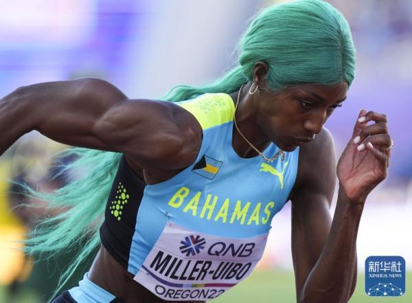 田径世锦赛巴哈马选手米勒乌伊博获得女子400米冠军