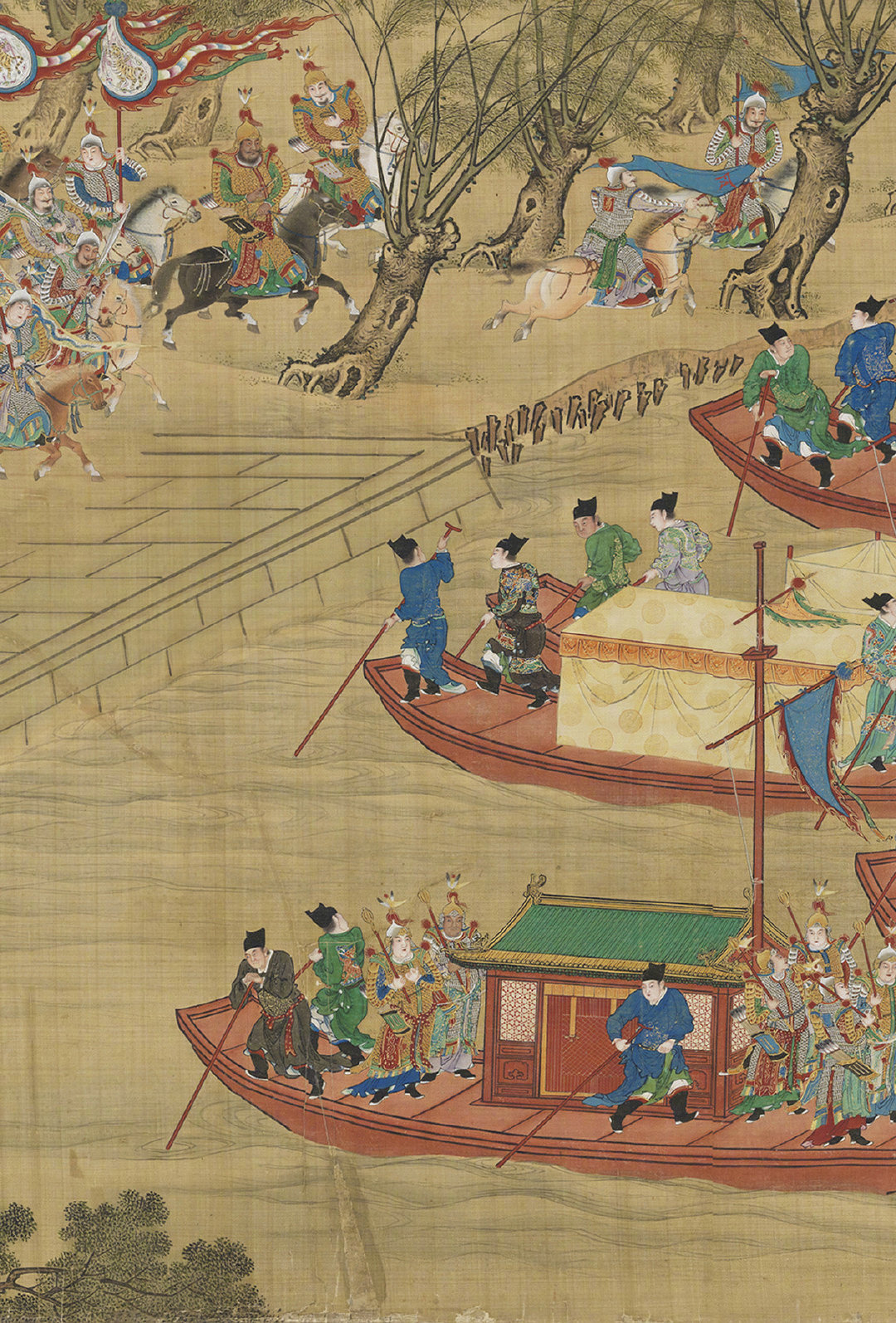 明朝《入跸图》,长度超过30米,所绘人物众多,场面宏伟