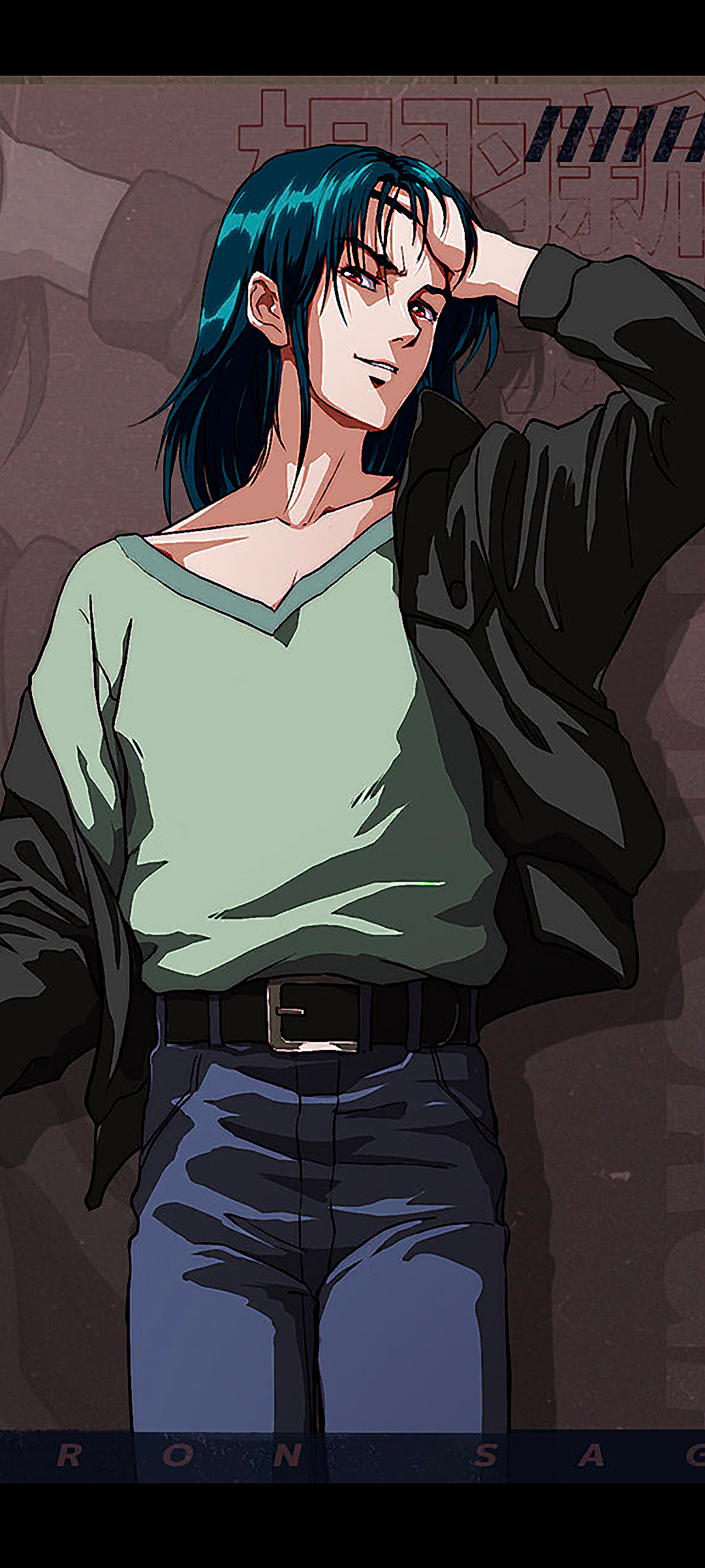 人物布局 望各位机战迷喜欢 67jaco自改自制《宇宙骑士》主题手机竖