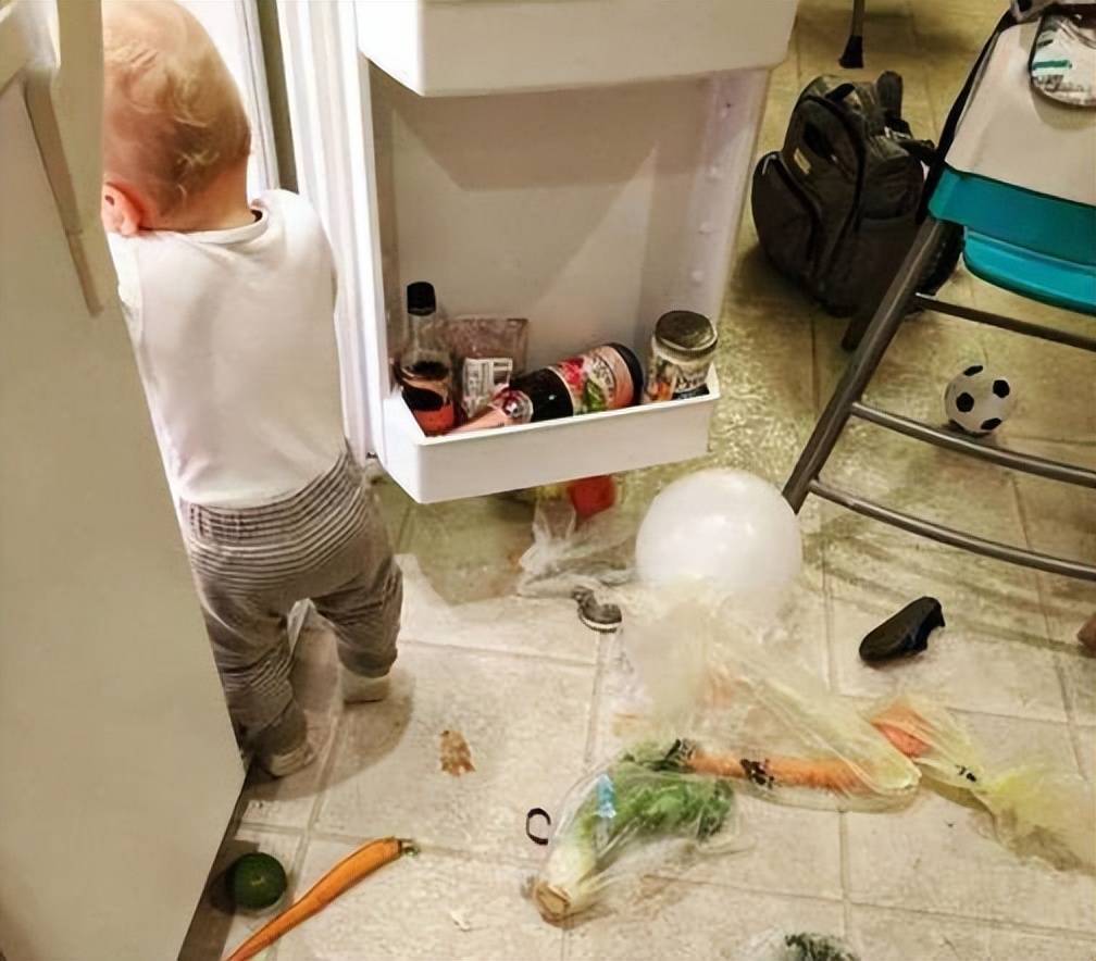 宝宝踉踉跄跄地跟在后面,忽然几步跑到草坪边,不知道捡起一个什么东西