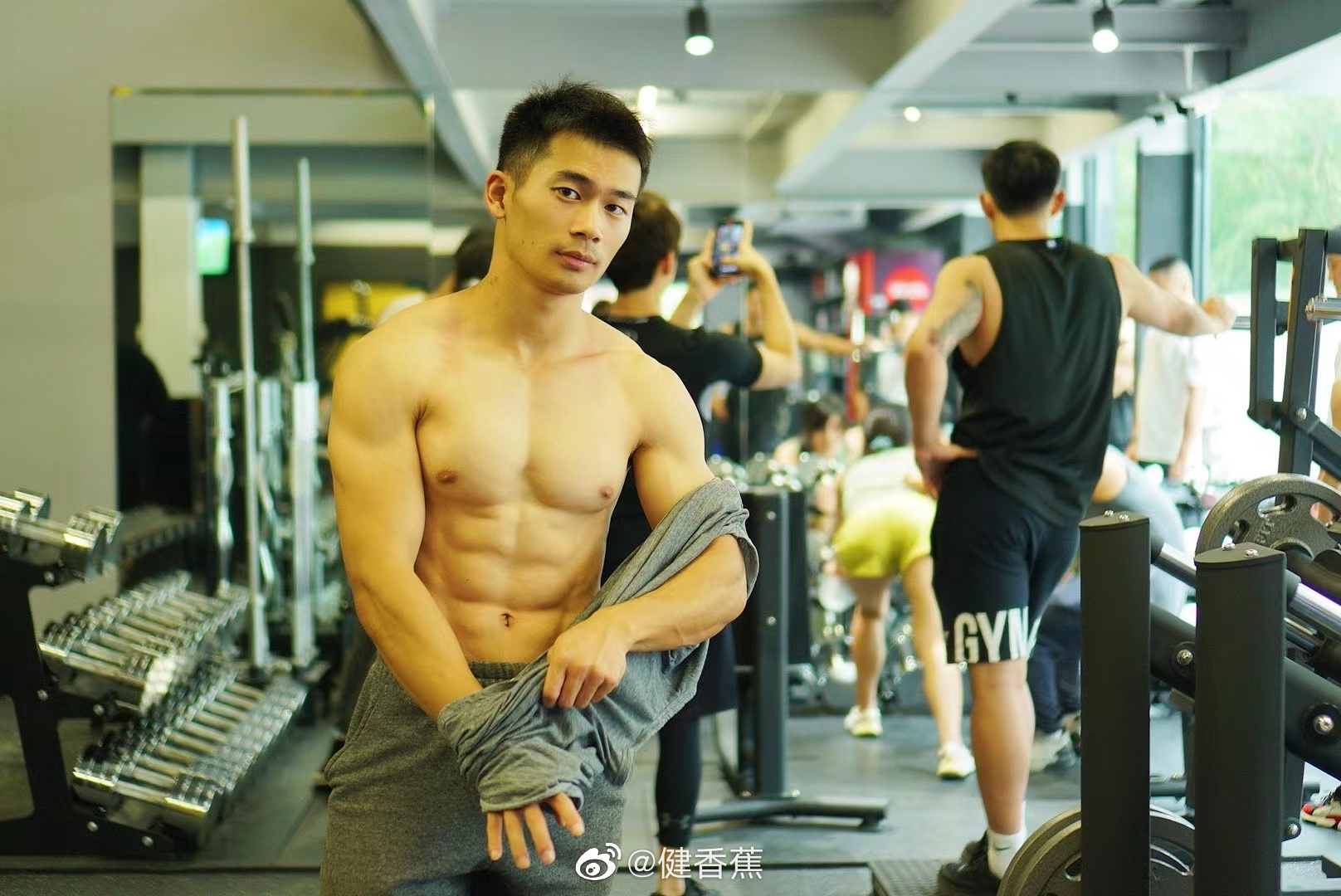 中国国产肌肉帅哥健身男模王已燃 中国 肌肉宝宝