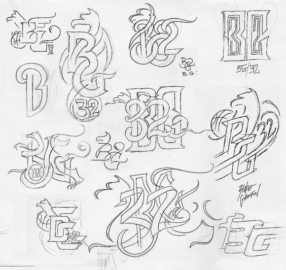 logo设计手稿优秀的背后是不断重复去尝试