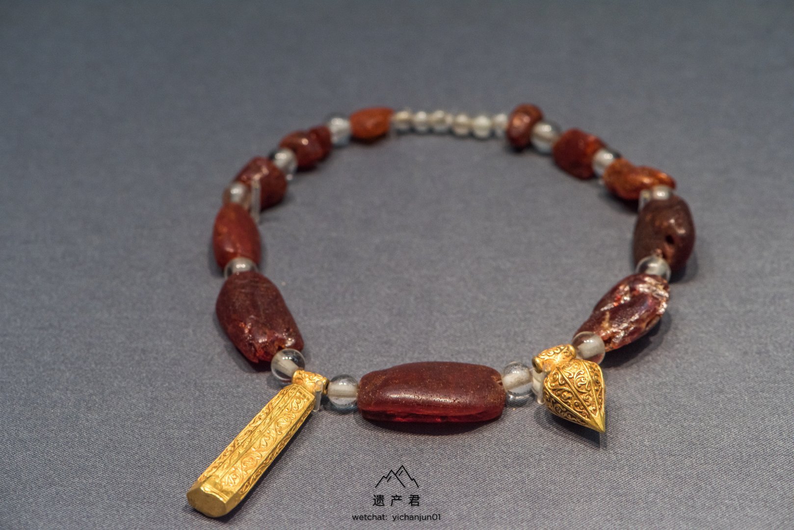内蒙古文物考古研究所藏· 辽代玛瑙水晶璎珞和琥珀水晶璎珞_高清图集