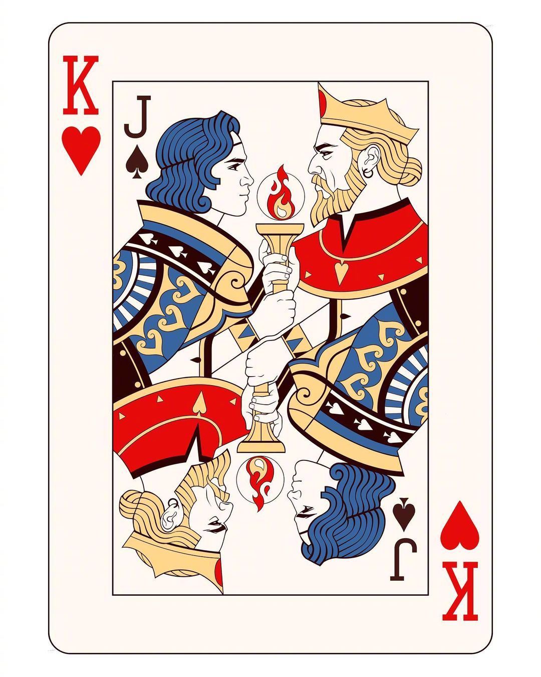 扑克牌创意插画设计 :mahdieh.farhadkiaei