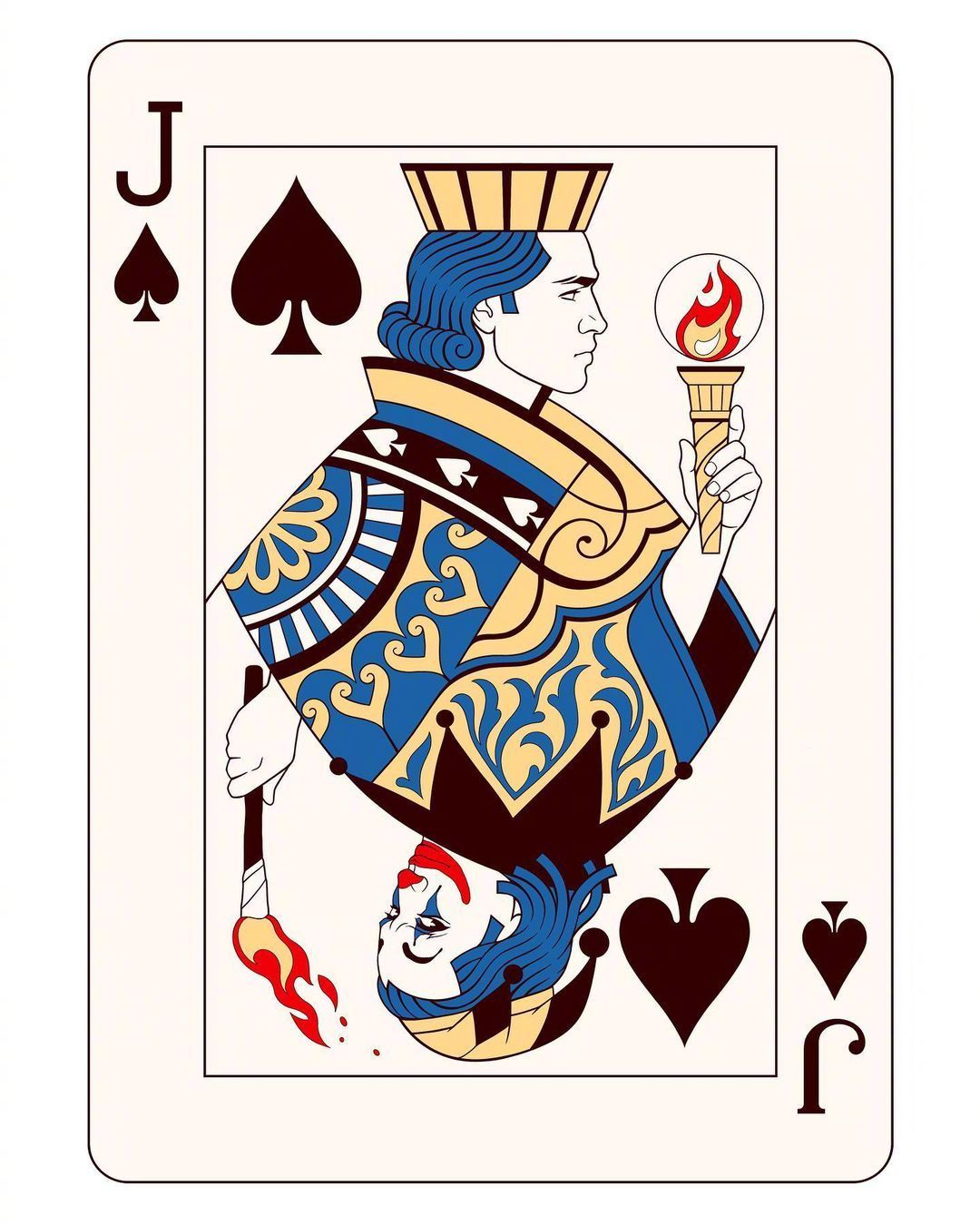 扑克牌创意插画设计 :mahdieh.farhadkiaei