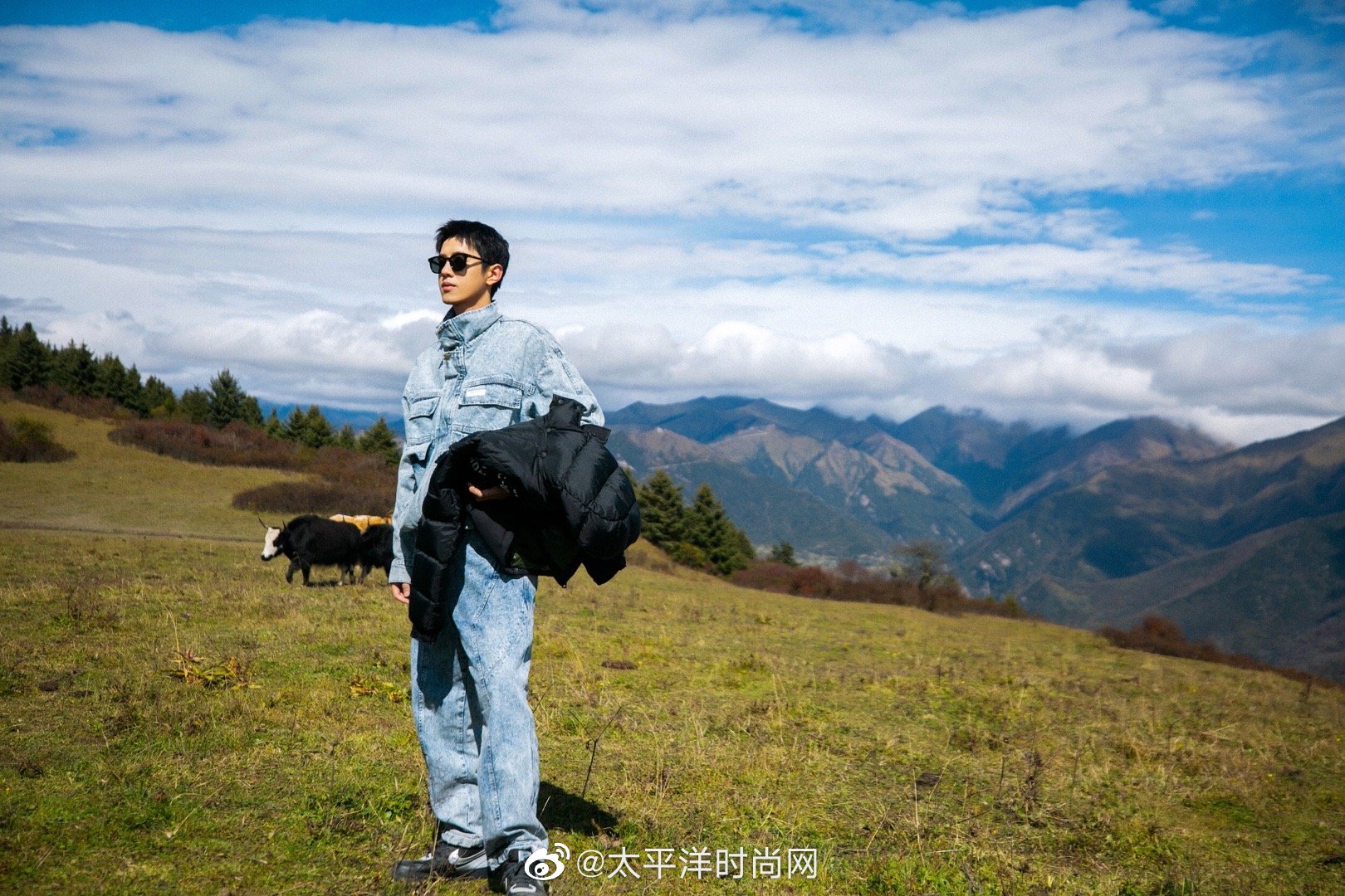 今日,@梁靖康 一组牧场放牛大片释出,一身牛仔潮服装扮_高清图集_新浪