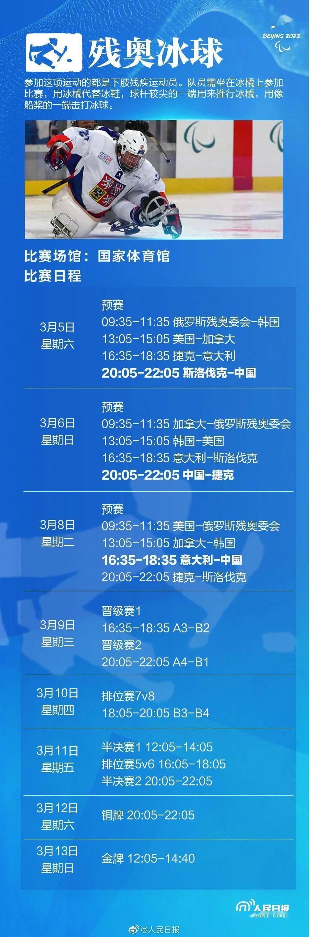 北京冬残奥会赛程表来了，为残奥运动员们加油！休闲区蓝鸢梦想 - Www.slyday.coM