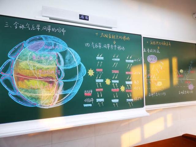 在黑板上随手一画就是一幅世界地图这样的板书你给打几分