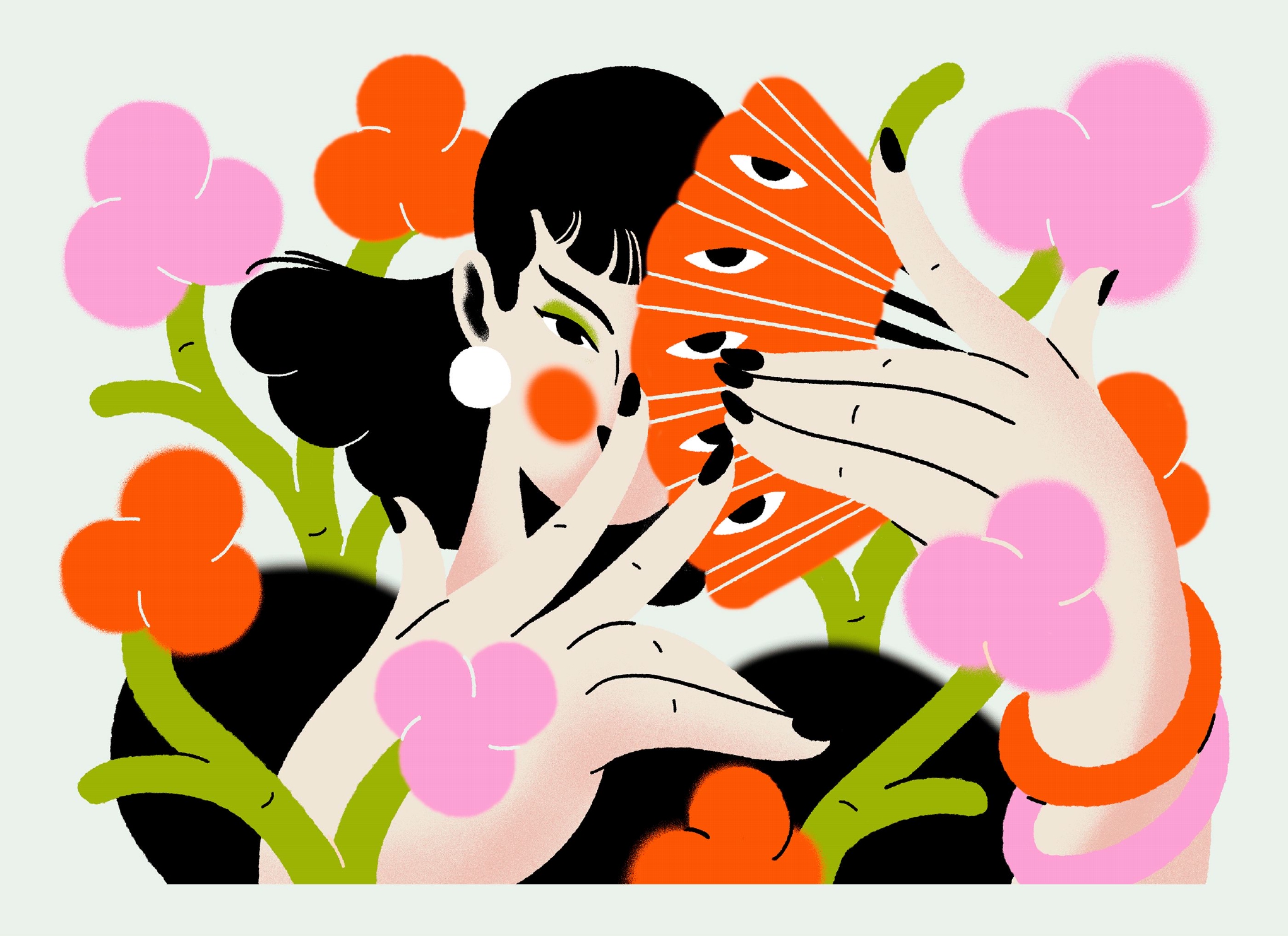 扁平风格的插画效果来说简单又出效果 676767  673/ 9插画师