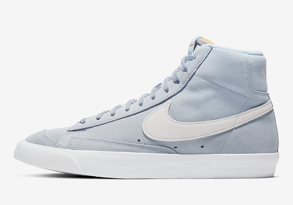 nike[超话]# blazer mid 77 "hydrogen blue",柔和的浅色系雾霾蓝你 