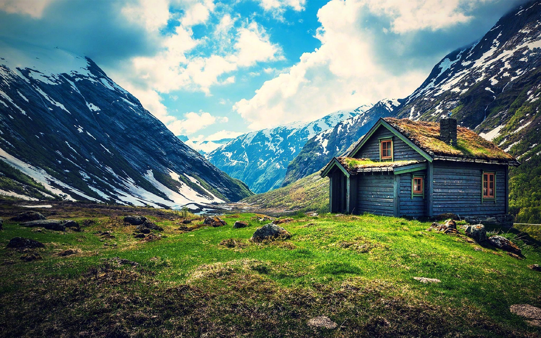 繁华尽处寻一无人山谷建一木制小屋铺一青石小路