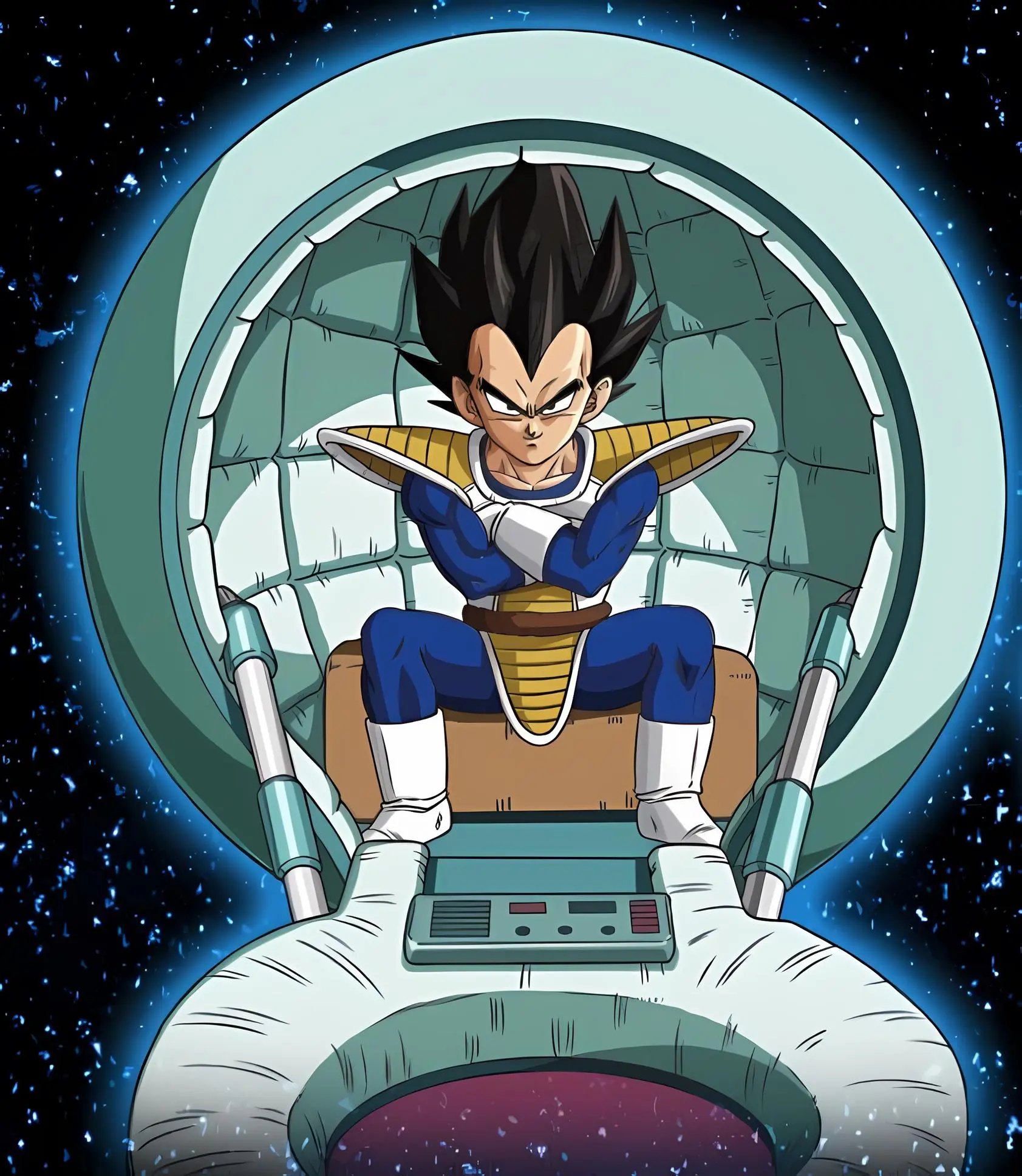 赛亚人们的圆球型太空舱