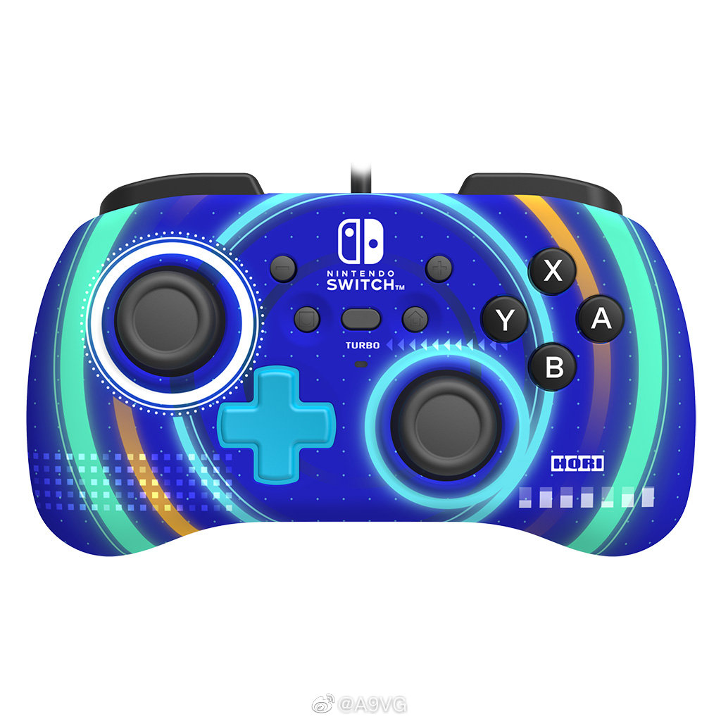 hori的迷你switch有线usb手柄系列将于7月新推出5种图案颜色