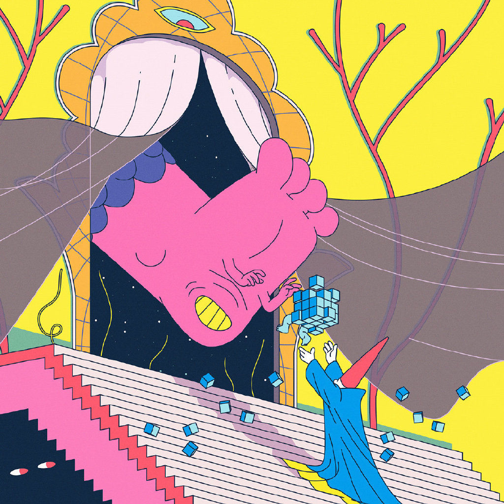 色彩感强烈的插画设计,大胆的画风~ by rafahu