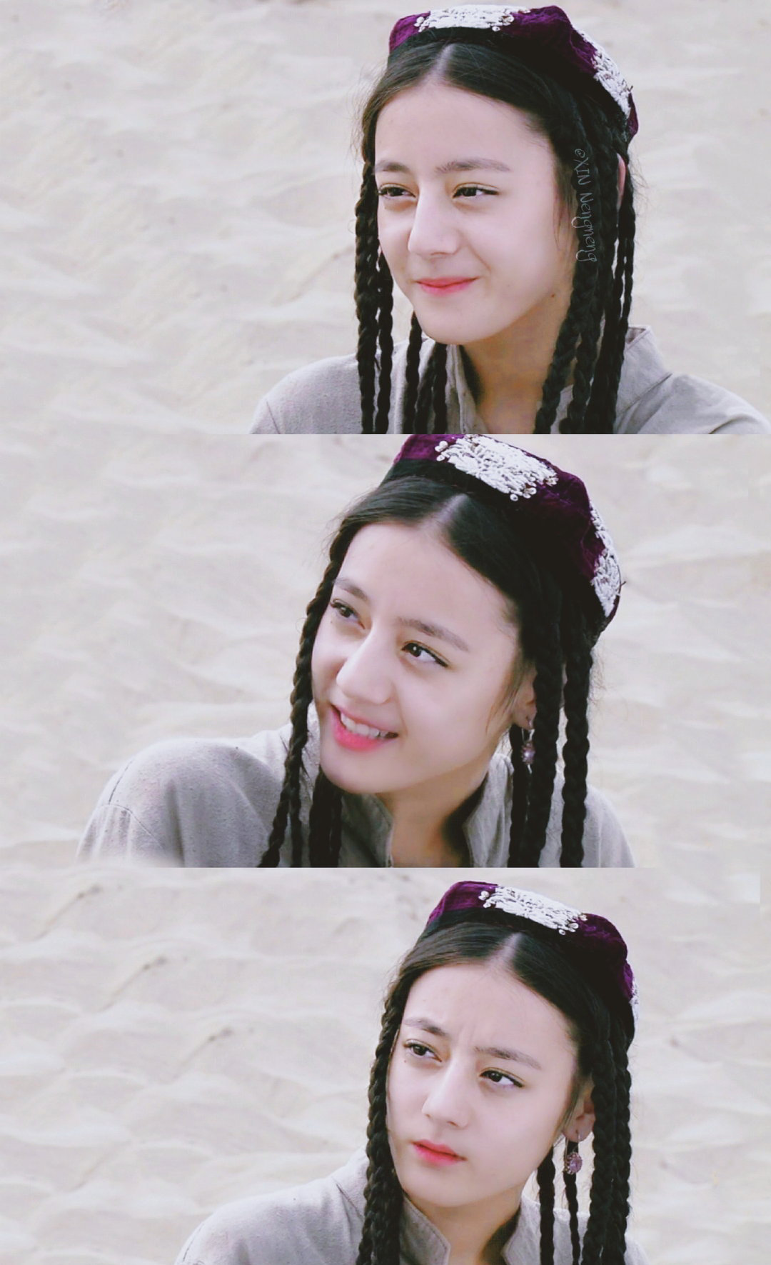 迪丽热巴八年前出演的第一部电视剧《阿娜尔罕》,异域感十足