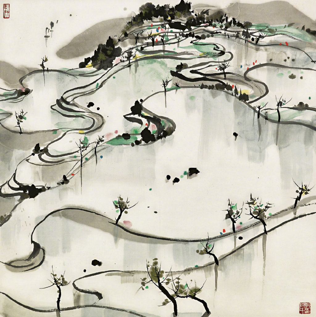 点线面的优雅 | 吴冠中__财经头条