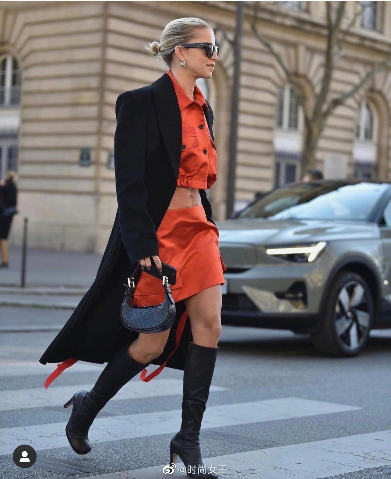 欧美时尚达人们的街头look更新|具有层次感的混搭和色彩搭配