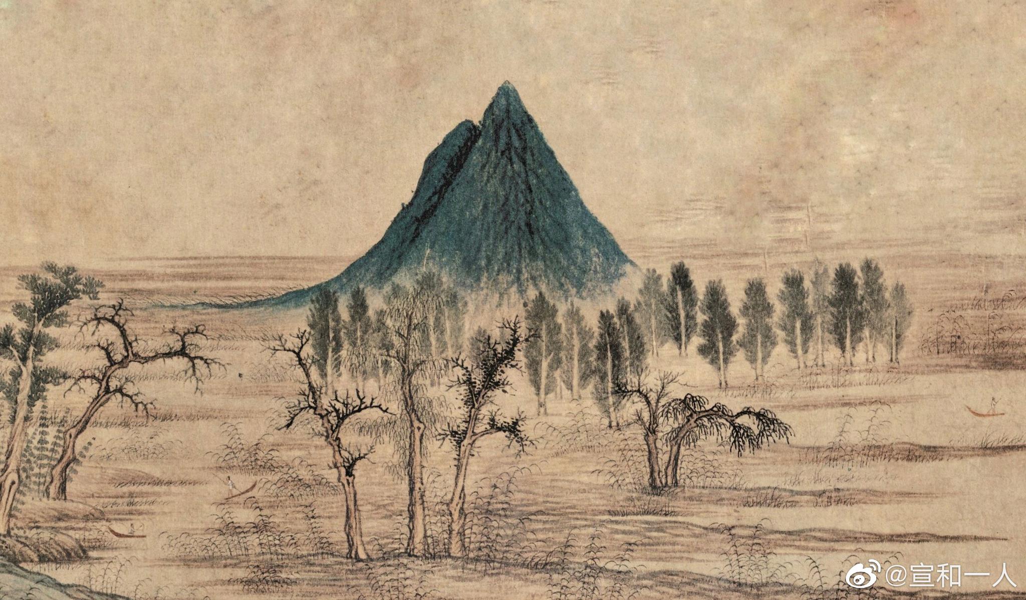 鹊华秋色图,探寻赵孟頫的足迹与取景地_高清图集_新浪网