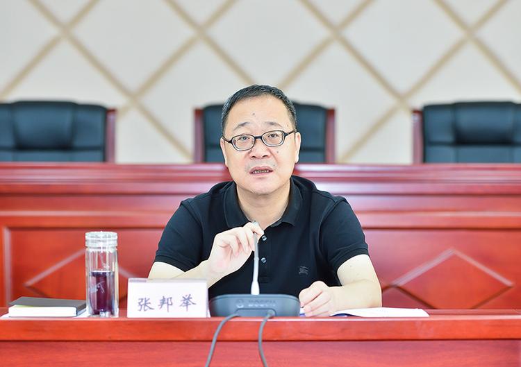 自贡市委常委,高新区党工委书记张邦举讲话 摄影 廖志全