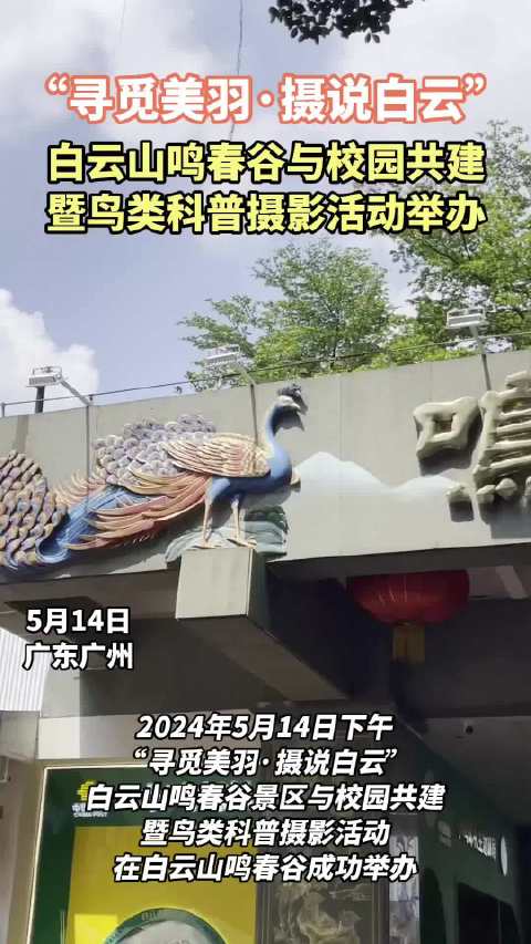 寻觅美羽,摄说白云,白云山鸣春谷与校园共建科普活动成功