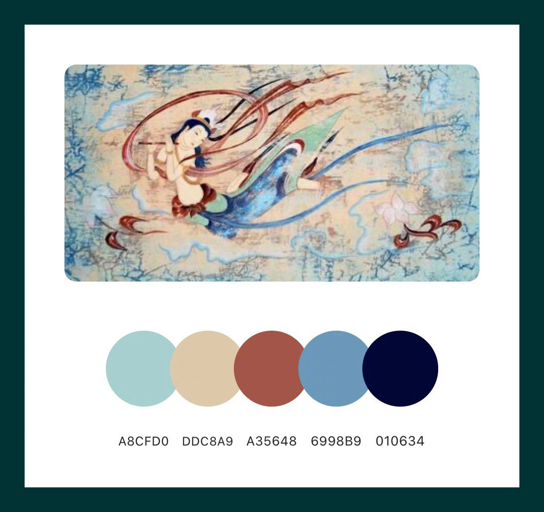 国风,敦煌壁画配色收藏,转_高清图集_新浪网