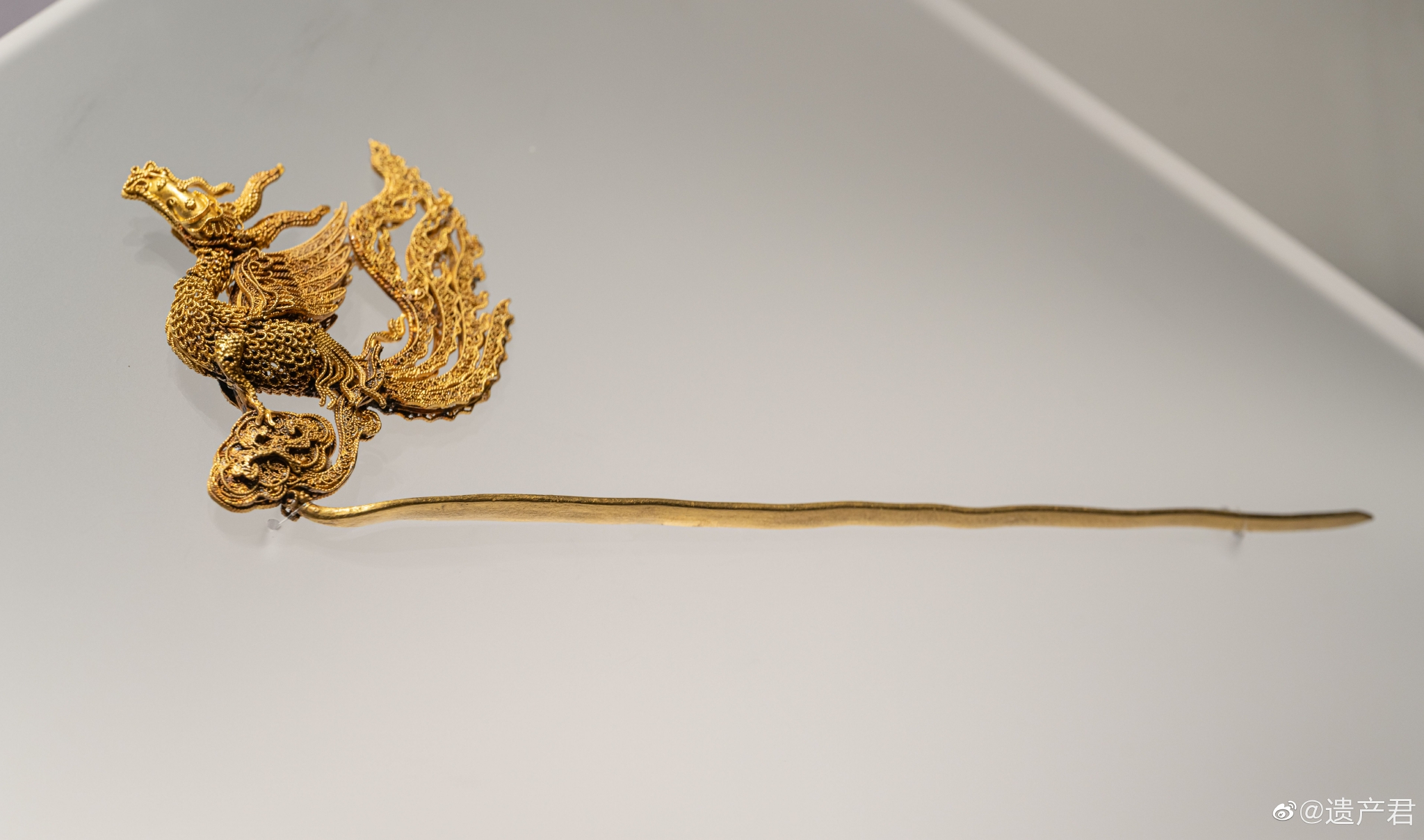 徽州历史博物馆藏· 明代累丝金凤簪