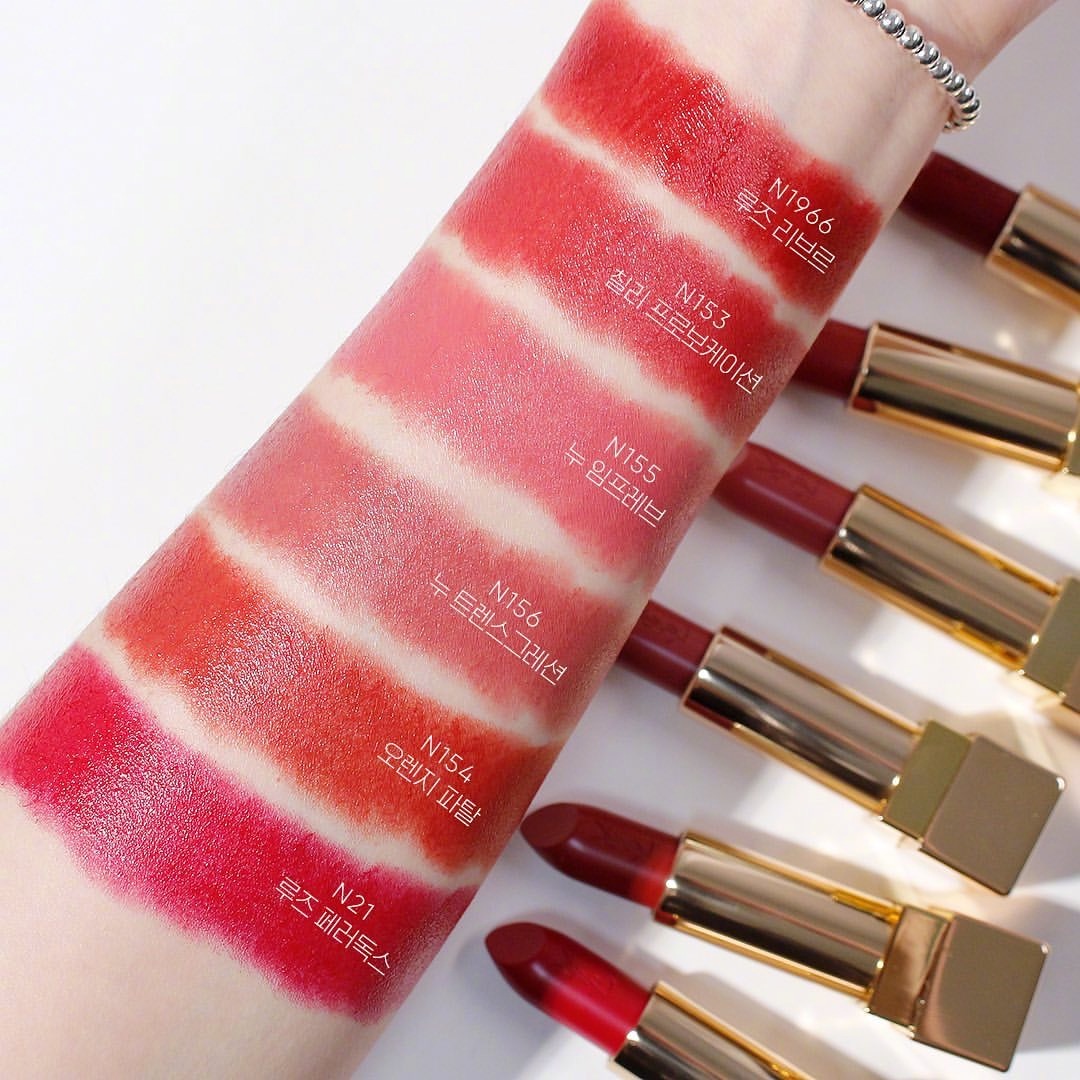 ysl方管唇膏试色合集滋润的质地非常适合春天