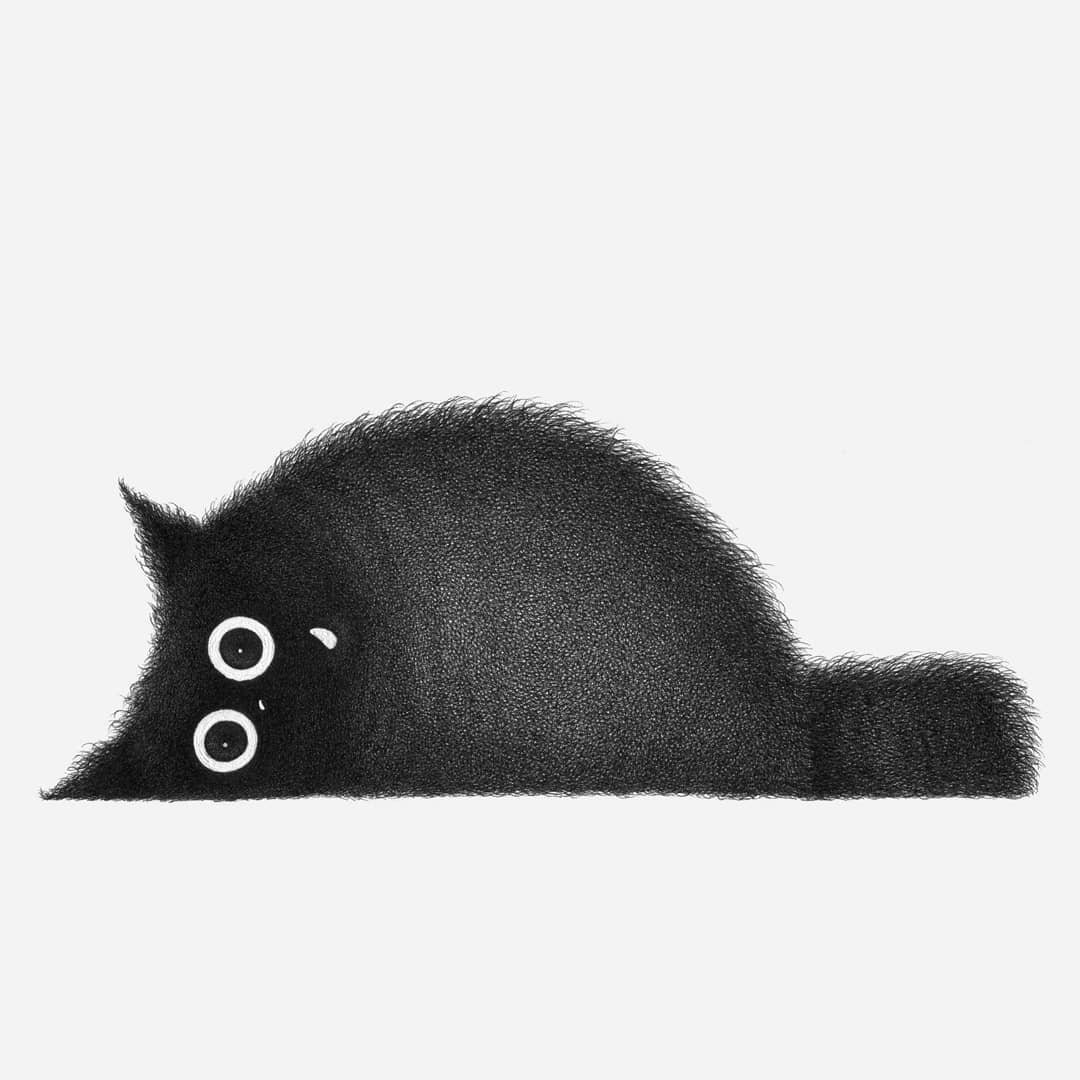 可可爱爱的炸毛小猫咪,原来是这样画的啊……学废了 图