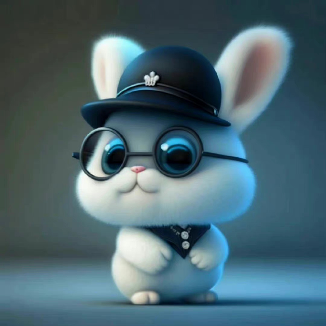 一组帅气可爱的兔兔头像转发收藏起来