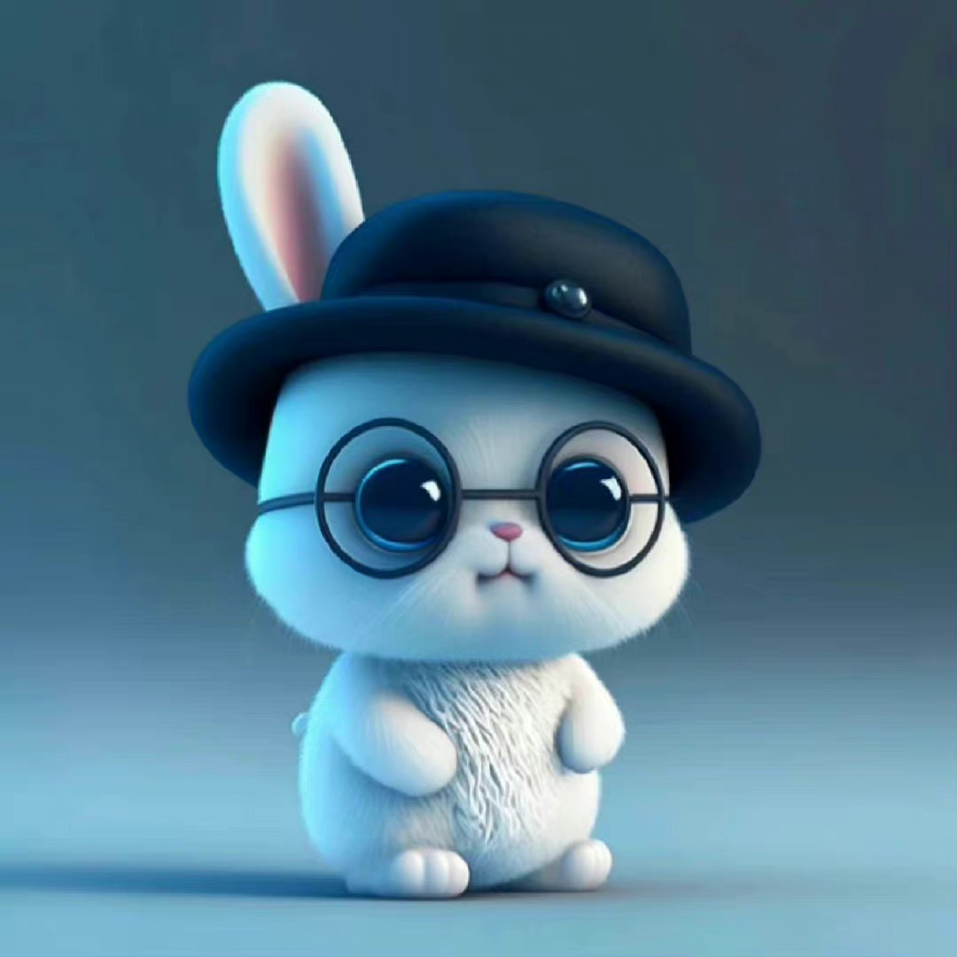 一组帅气可爱的兔兔头像转发收藏起来