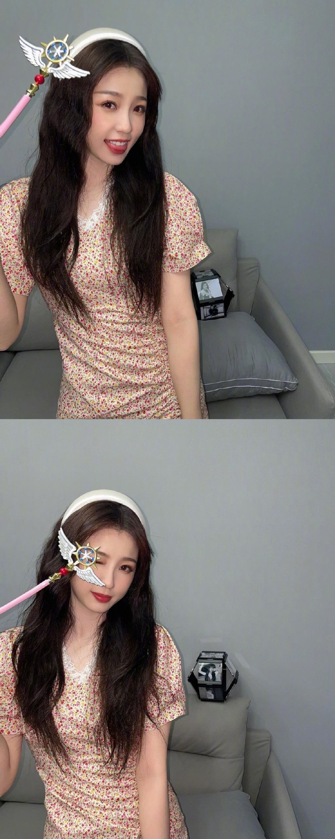 虞书欣日常私服穿搭 是碎花和粉色的夏天了__财经头条