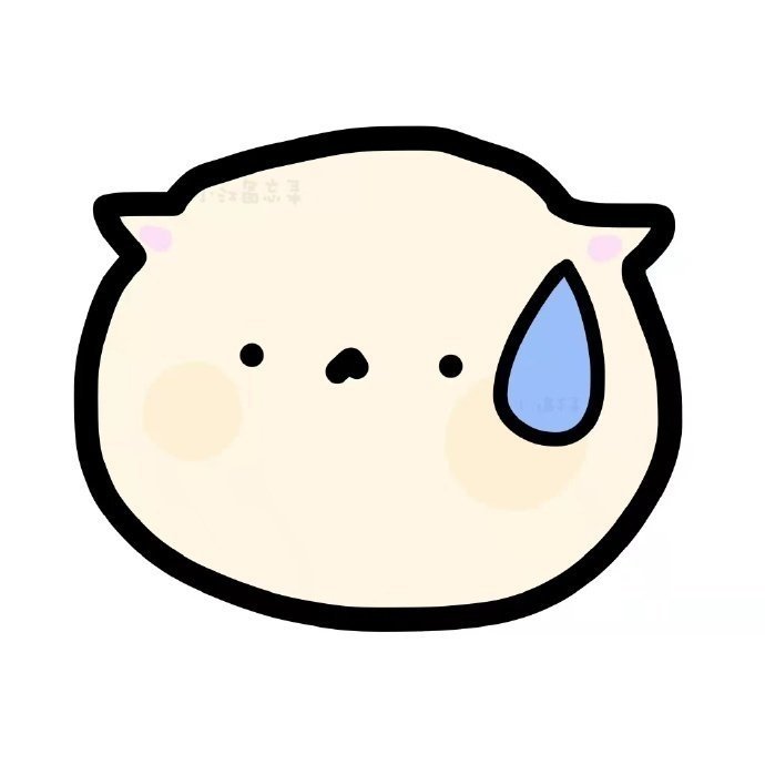 可爱卡通头像|小动物流汗表情包