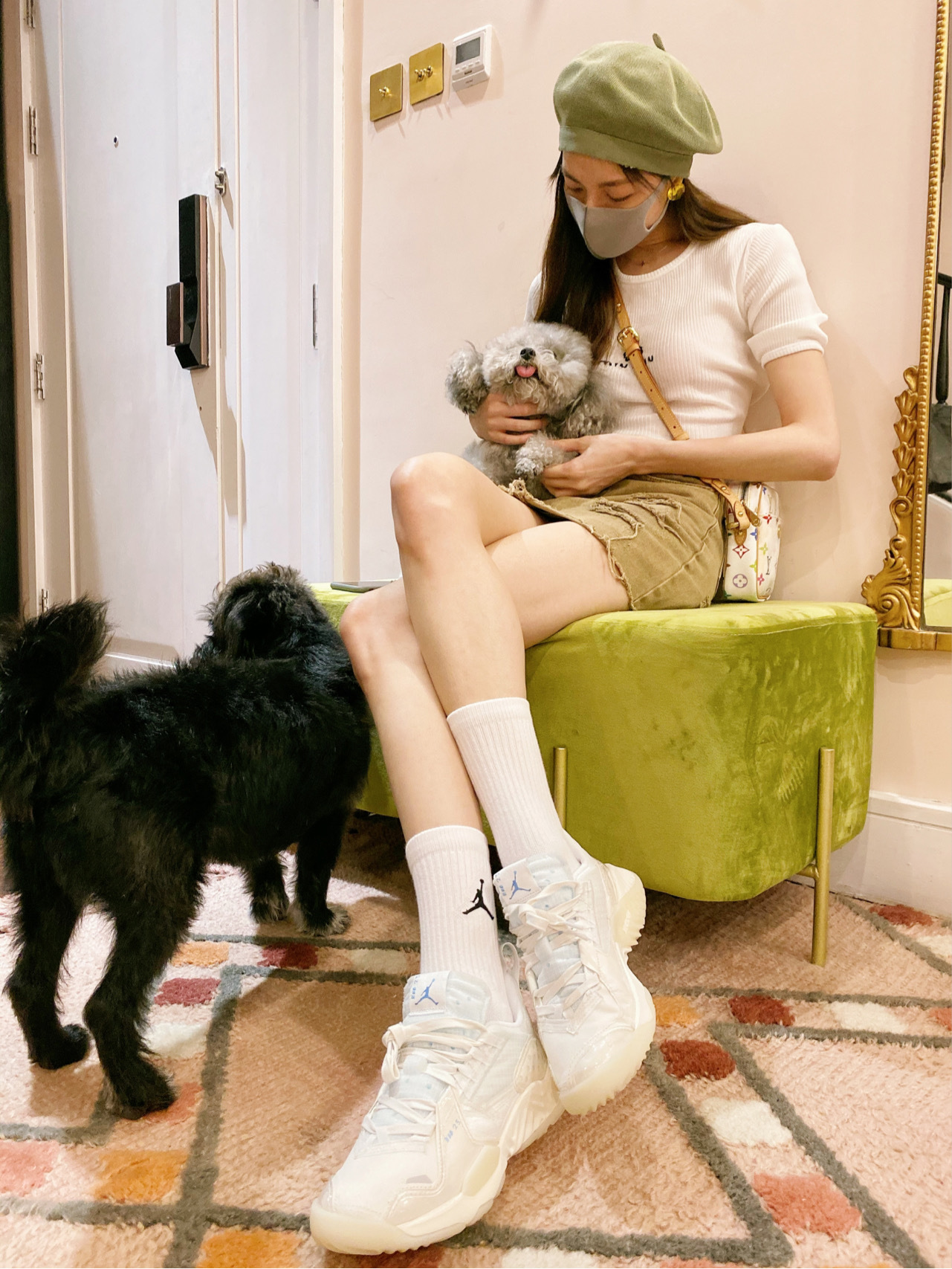 jordan brand合作艺人钟楚曦上脚示范最新鞋款jordan delta_高清图集