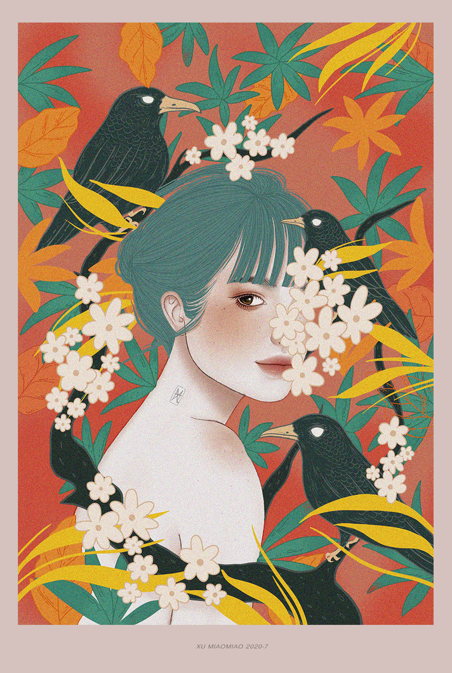 国内插画师helen xu擅长刻画细腻的人物_高清图集_新浪网