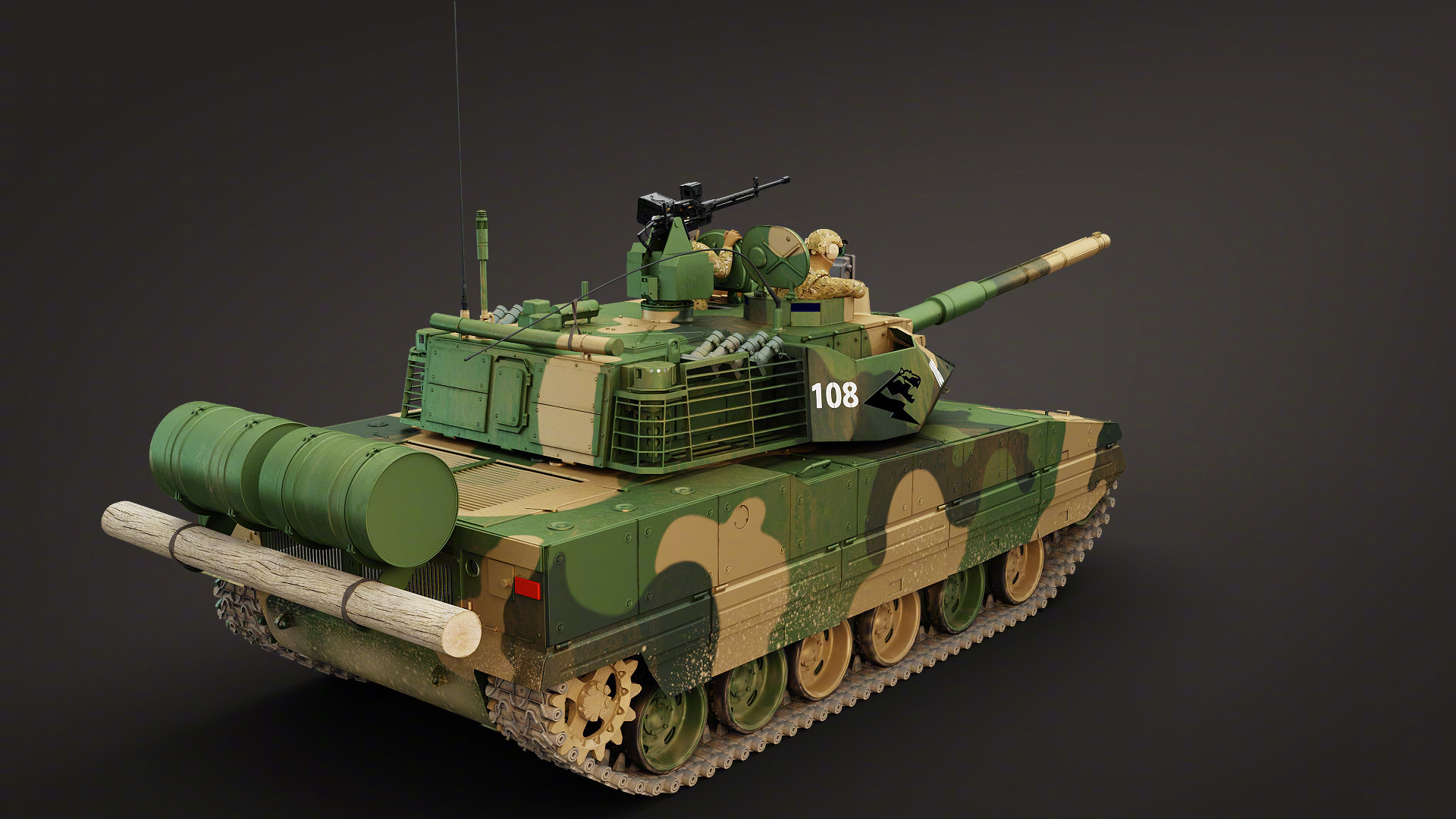 踏平高原!15式轻坦3d图像分外威武!