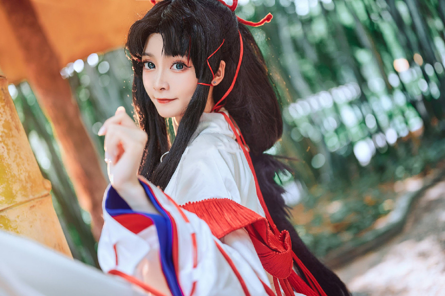 阴阳师缘结神cos,娇俏灵动的元气少女,嘟嘴也太可爱了!