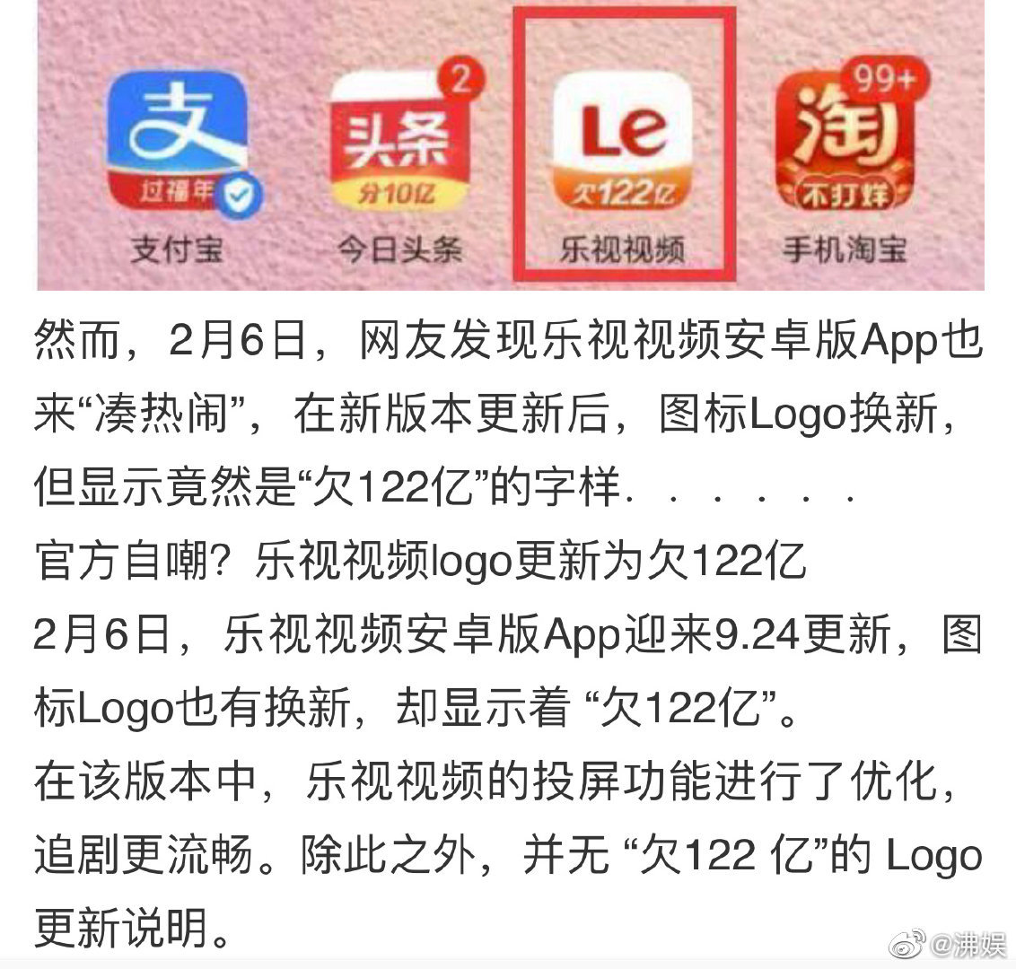 乐视回应欠122亿:实际欠了153亿 虽是逆境更要乐观面对