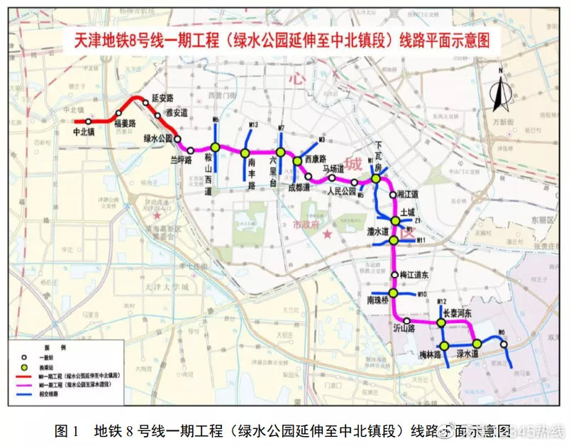 今年2月11日,天津地铁8号线延伸线正式开工建设