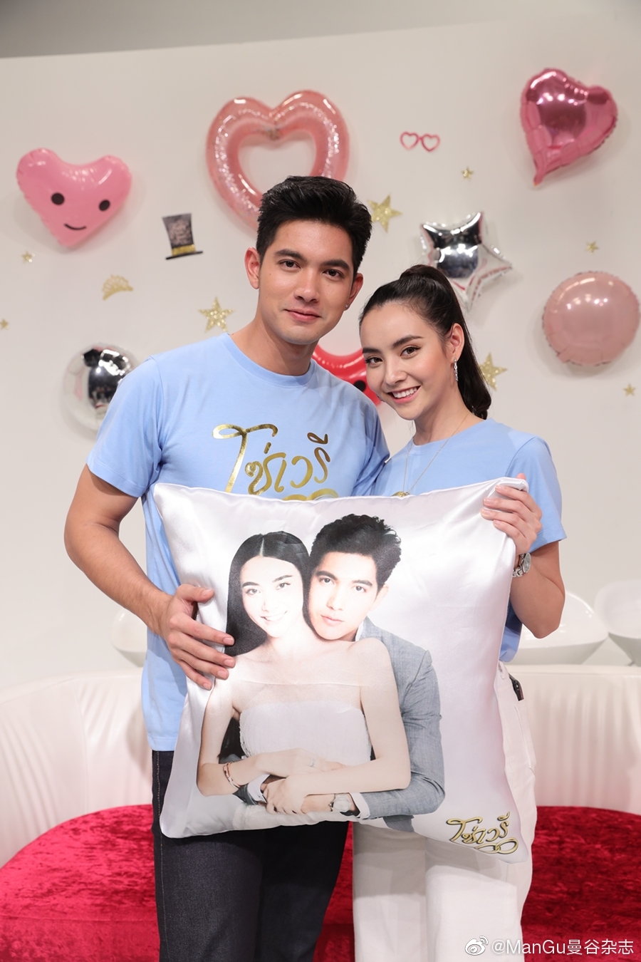 泰剧《情链》中走出的荧屏cp kem和mookda_高清图集_新浪网