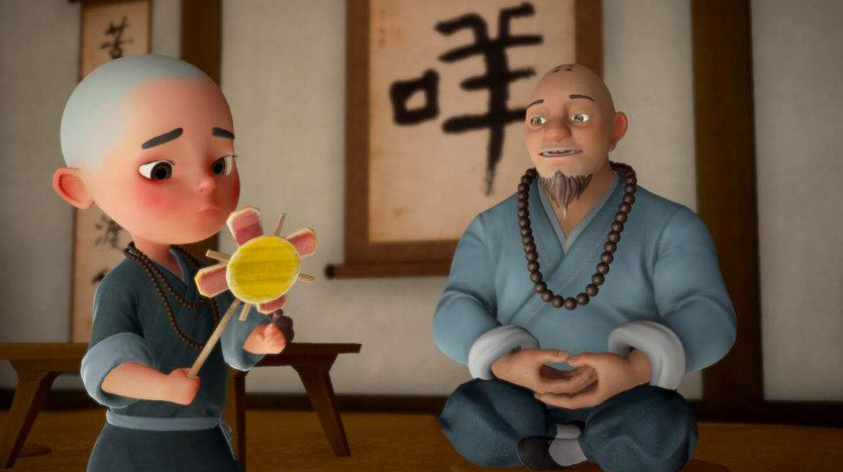 老和尚送小和尚下山,悟出这首七律,笑着读完开头,哭着念完结尾