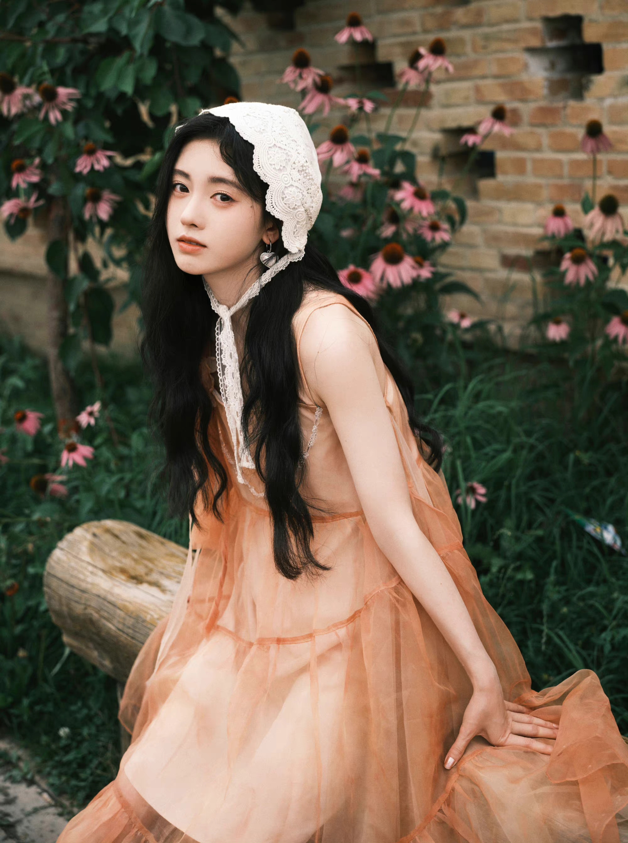 鞠婧祎夏末旅行随拍 田园少女风的鞠姐,真的好美好清新啊