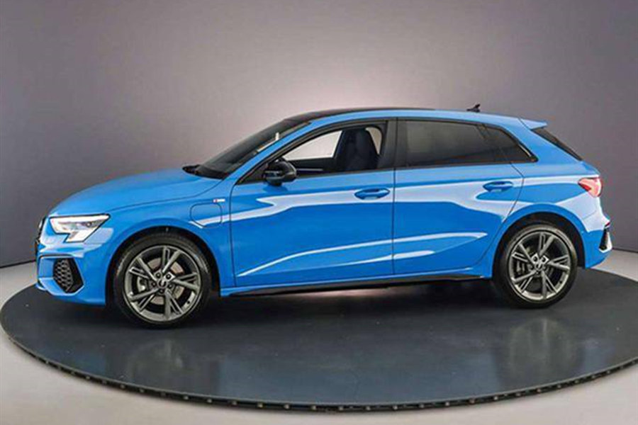 奥迪a3插混版实拍图曝光,纯电续航达78公里,有望年底国内上市