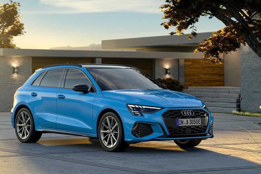 奥迪a3插混版实拍图曝光,纯电续航达78公里,有望年底国内上市