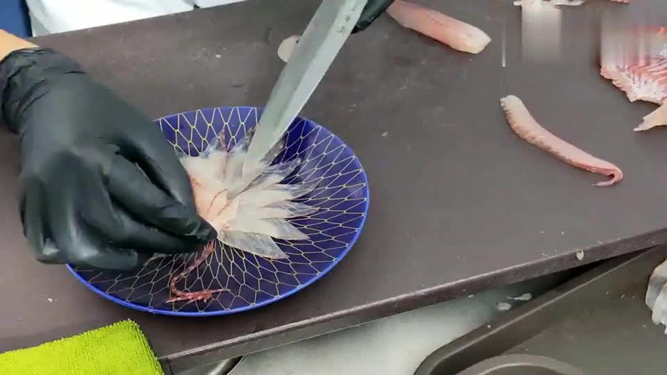 刺身师傅分享鱼雕全过程